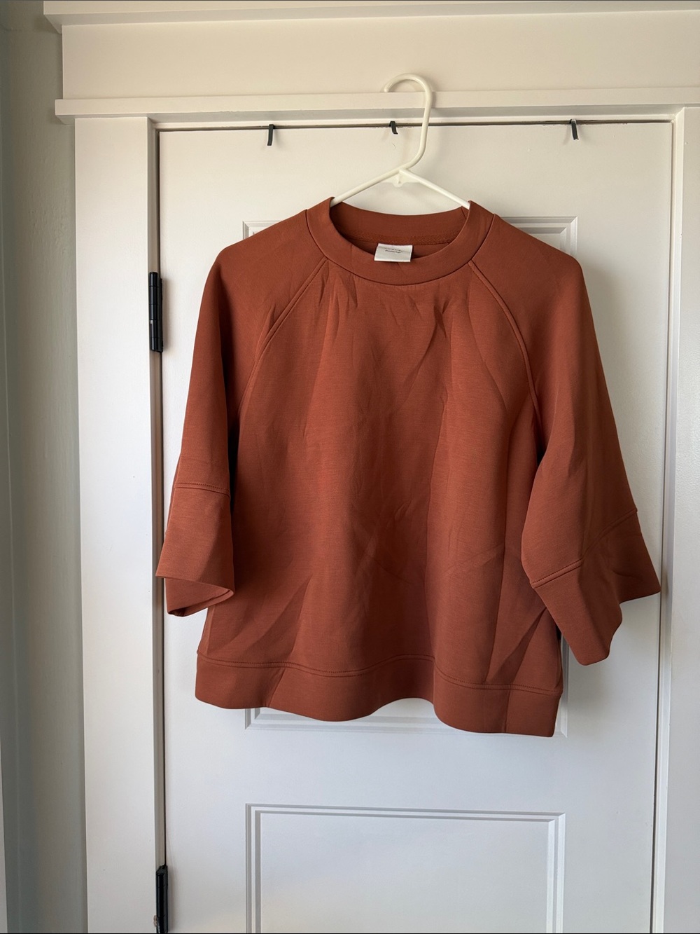 Varley Rust Short-Sleeve Crewneck Sweatshirt